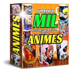Pack De Artes Para Canecas Animes + 1.000 Arquivos +bônus