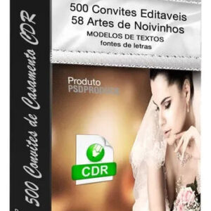 Pack 500 Vetores Convite De Casamento + 58 Artes De Novinhos