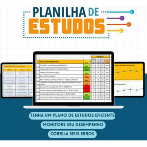 Planilha Para Organização E Controle De Estudos