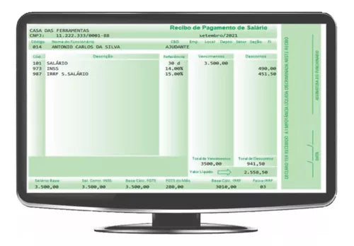 Modelo Holerite Comprovante De Renda Editável