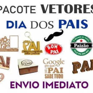 Pack Artes Corte Laser Router Dia Dos Pais Cnc Dxf Cdr