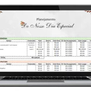 Planilha de Planejamento Financeiro Para Casamento