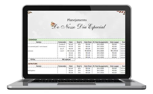 Planilha de Planejamento Financeiro Para Casamento