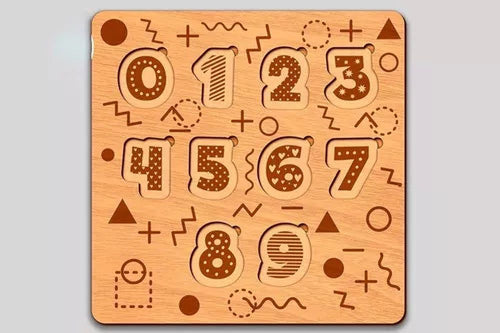 50 Quebra Cabeças Pedagógico Infantil Corte A Laser Vetor