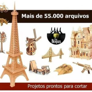 55.000 Arquivos Kit Dxf Cdr Eps Corte A Laser Cnc