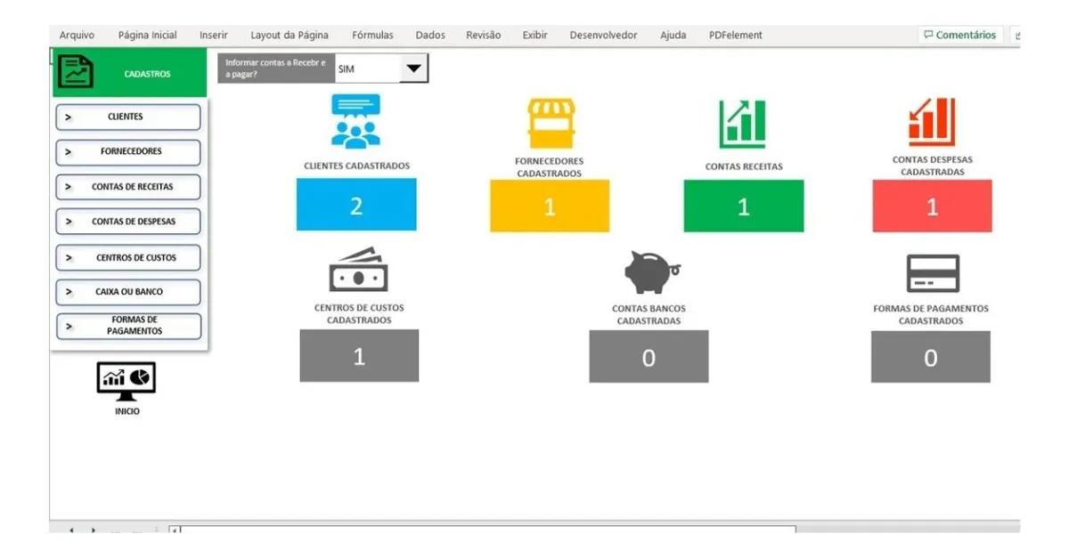 Controle Financeiro Empresas Excel