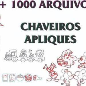 Pacote +1000 Vetores Chaveiros Lembrança Cnc Laser Router