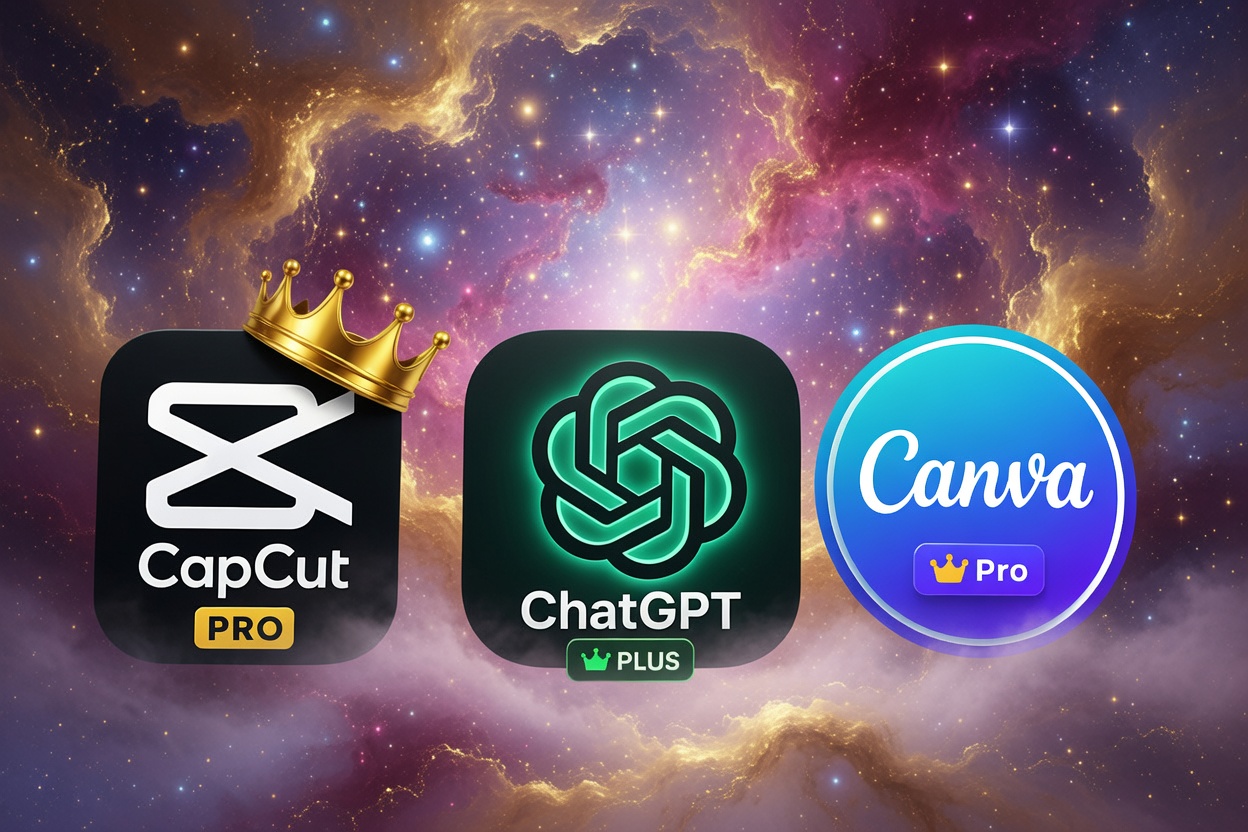 Combo CapCut Canva ChatGPT Premium 1 Ano Envio na Hora