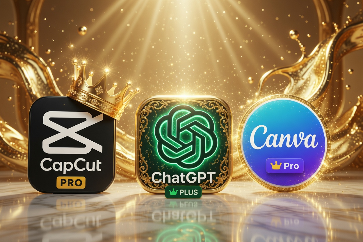 CapCut + Canva + ChatGPT Acesso Premium 12 Meses Ativação na Hora
