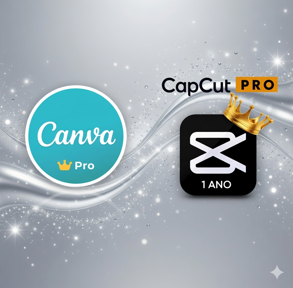 Canva + CapCut 12 Meses Criar Artes e Vídeos Profissionais