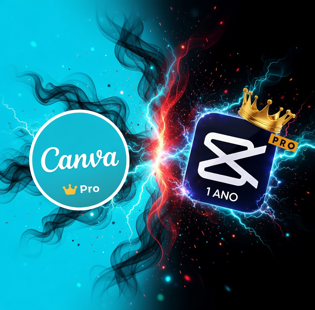 Canva + CapCut 12 Meses Conteúdo Visual Profissional Rápido