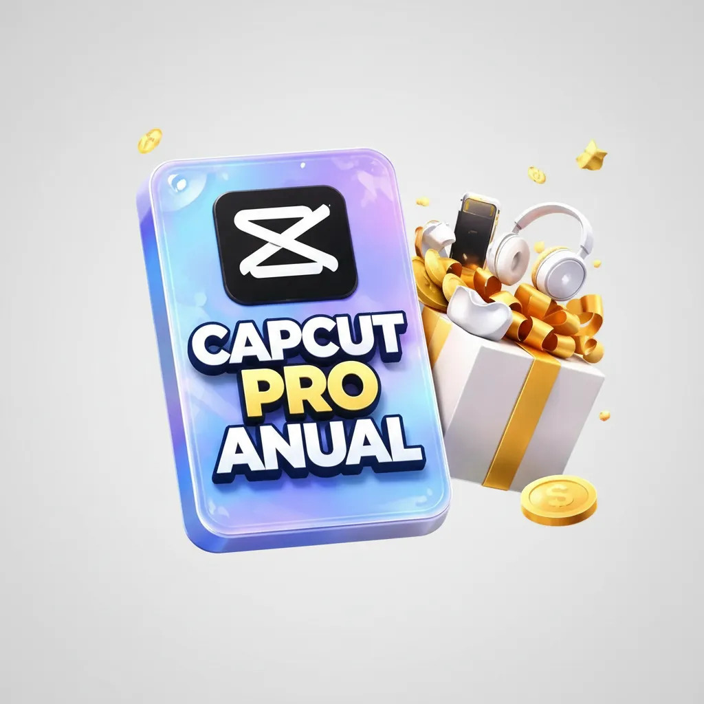CapCut Pro Anual 12 Meses + Brinde Vitalício