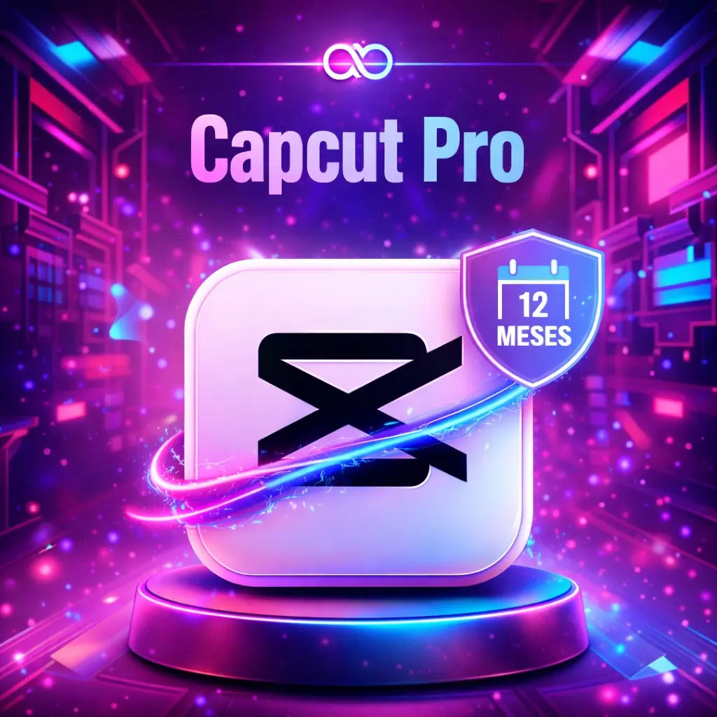 CapCut Pro 12 Meses + Canva Pro + Brinde Mega Pack + Suporte