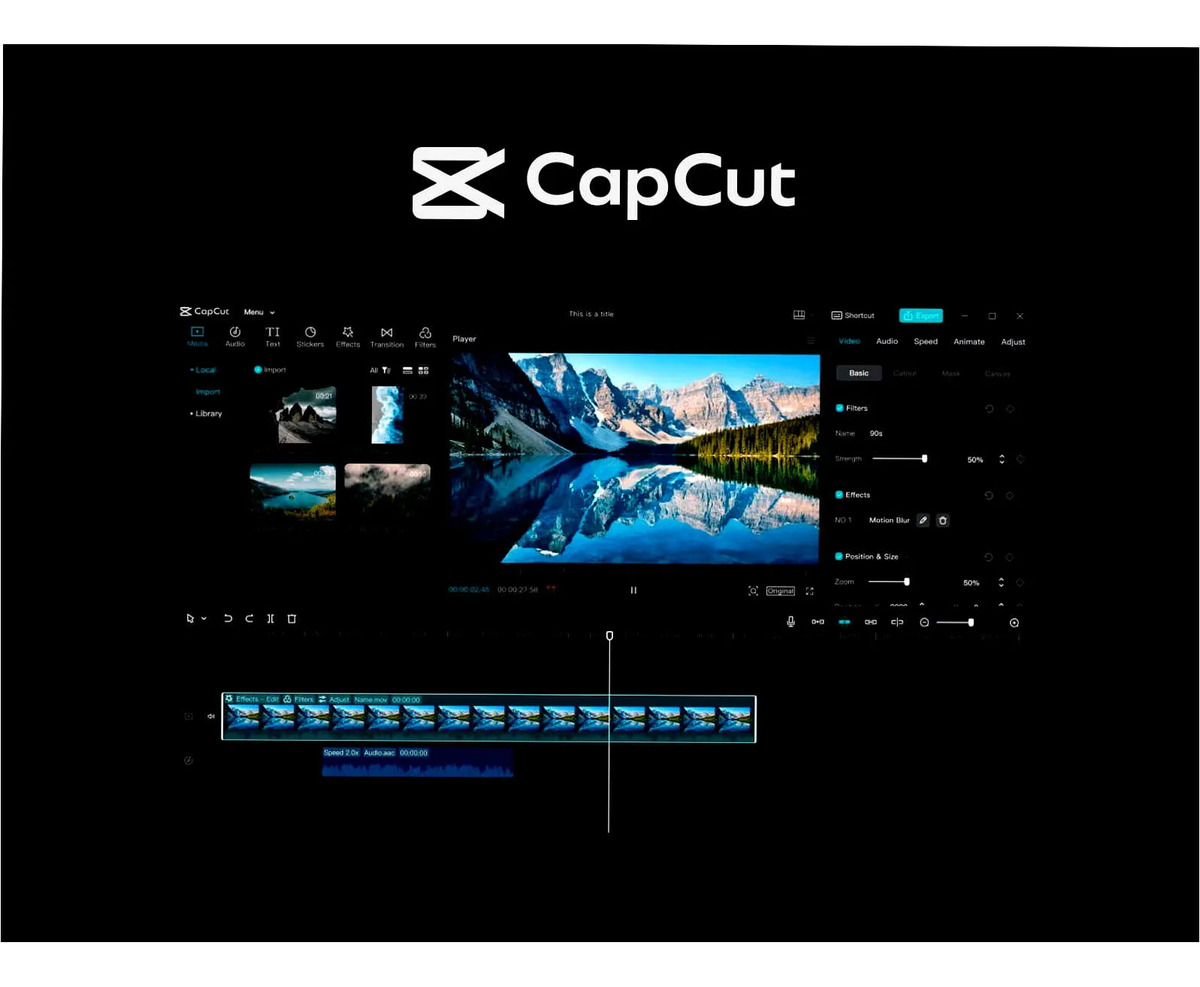 CapCut Pro 12 Meses + Mega Pack Vitalício + Design 12 Meses