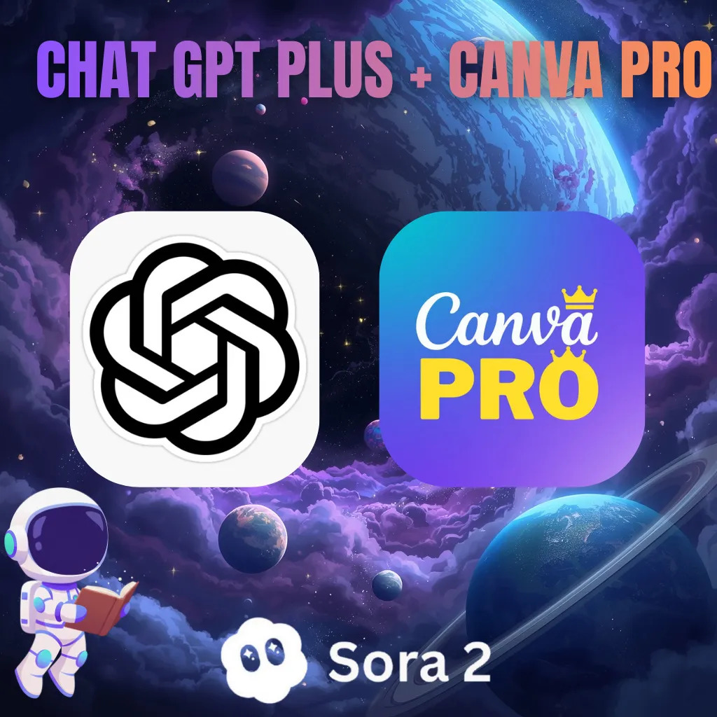 ChatGPT Plus + Canva Pro + Brinde